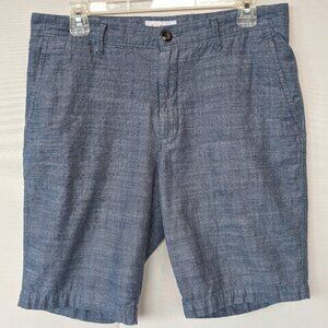 Men's Chambray Blue Linen 10" Shorts